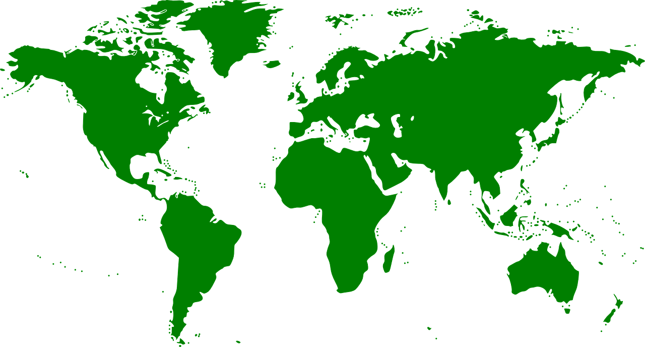 map, world, globe